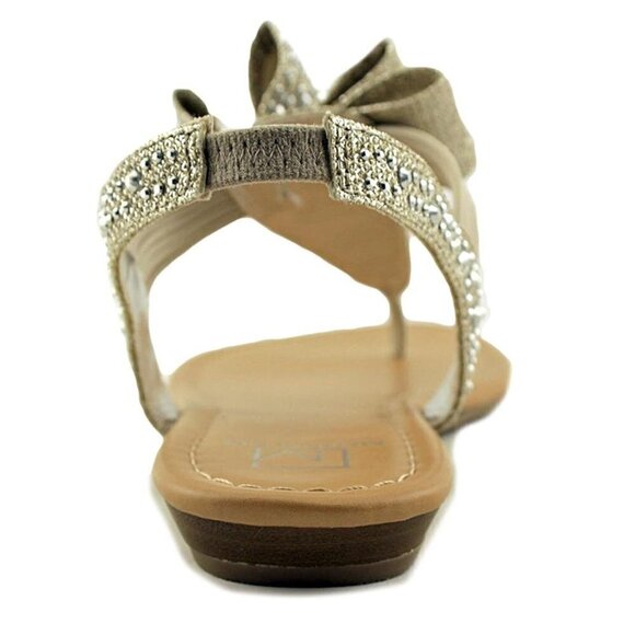 W171 Silver Shayleen Flat Thong Sandals - 5.5 M - Picture 4 of 5